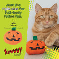 Yeowww! Catnip Haloween Pumpkin Catnip Cat Toy - 3 in toy for cats - 100% Stuffed with Premium Organically Grown Catnip,
