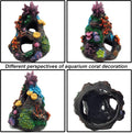 Tfwadmx 2Pcs Aquarium Decoration Coral,Resin Fish Tank Cave,Betta Hideout