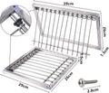 1PC Bird Cages Trap Stainless Steel Pigeon Trap Door Wire Bars Frame Entrance U-Trap for Pigeon Birds House Door (29 * 26 cm)