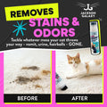 Jackson Galaxy Scrub Meowt! Stain & Odor Remover - Fast Acting & Non-Toxic CO2 Based Cat & Pet Spot Cleaner with Built In Brush - 2.5 Fl Oz Portable Pet Stain Remover