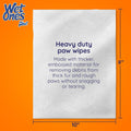 Wet Ones for Pets Antibacterial Heavy Duty Dog Paw Wipes with Tropical Splash Scent - Kills 99.99% of Germs, Thick Durable Disposable Paw Wipes for Dogs, 50 Count