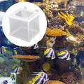 2 Pack Fish Incubator Mesh Box Aquarium, 6.3" x 5.51" x 5.91" Breeder Box for Fish Tank White Nylon Mesh Fishes Breeder 