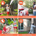 Upgrade Dog Washing Hose Attachment, 8 Way Spray Pattern Garden Hose Nozzle with Soap Dispenser, Dog Wash Supplies with 