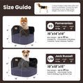 Lesure Dog Car Seats for Small Dogs,Safety Pet Booster Seat Under 25lbs