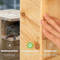 Extra Large Squirrel House for Outside with Stand & Predator Proof, Large Squirrel Box for Outside with Easy-Clean Front