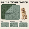 OHMO Lick Mat for Dogs and Cats Large(2 Pack) Nature Design Easy to Clean Pet Slow Feeder with Suction Cups, for Anxiety