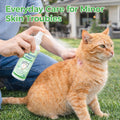 Cat Wound Spray for Dogs and Cats, Waterproof Pet Skin Care Spray for Scratches Bites Burns Redness and Minor Cuts, Gentle Dog Wound Care Formula Supports Daily Recovery and Comfort, 120ml (120ml)