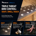 Bird Barrier Optical Gel 24 Pack | Natural Multisensory Bird Deterrent | Easy Installation | Discreet Appearance | Long-Lasting Solution | Repels Birds on Roofs, Beams Signs, Soffits, Ledges, and More