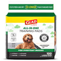 Glad for Pets Black Charcoal Puppy Pads - 6-Layer Leak-Proof Construction, Activated Carbon Odor Control, Pheromone Attractant - Disposable Dog Pee Pads for Potty Training, 23 x 23 in, 100 Count