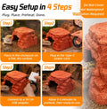 Heated Reptile Hide Cave USB 5V/2A Thermostat Heating Rock