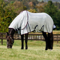 WeatherBeeta ComFiTec Airflow Fly Sheet Detach-A-Neck, Grey/Navy/Burgundy, 78"