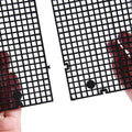 ALEGI Aquarium Grid Isolate Board Divider Fish Tank Bottom Black Filter Tray Plastic Crate (8pcs Black)