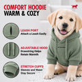 Tuff Pupper Dog Hoodie | Premium Quality Insulated Fabric | Ultra Soft Interior for Superior Comfort | Elastic Cuffs & D