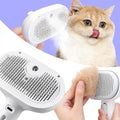 Cat Steam Brush, 3 in 1 Pet Hair Removal Tool, Self Cleaning Steamy Cat Brush for Massage, Dog Brush for Shedding, Cat&D