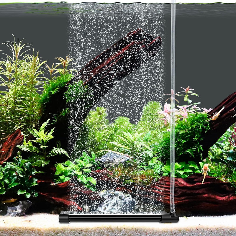 hygger Aquarium Bubble Curtain Wall, Quiet Fish Tank Air Stone with Accessories, High Dissolved Aquarium Bubbler Oxygen 
