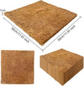6-Pack Natural Coconut Fiber Reptile Carpet, 12x12 Inch Eco-Friendly Terrarium Liner & Bedding for Lizard, Snake, Turtle