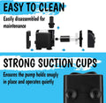 550GPH Submersible Pump 30W - Ultra Quiet Fountain Water Pump, 2000L/hr, 7.2ft High Lift, 3 Nozzles - Submersible Water 