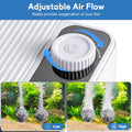 Aquarium Air Pump, Quiet Powerful Fish Tank Air Pump, Adjustable Fish Tank Bubbler with Air Stone, 2.3W/5.5W/8W Bubbler 
