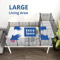 Oneluck Guinea Pig Cage,Indoor Habitat Cage with Waterproof Plastic Bottom,Playpen for Small Pet Bunny, Turtle, Hamste, 
