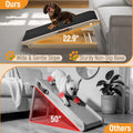 40" Dog Ramp for Couch & Low Bed – Extra Wide 16” Non-Slip Walking Surface, Load 200 lbs, Adjustable Pet Ramp with 4" Top Platform for Small Senior Dogs Dachshund Corgi – Dog Stairs Alternative