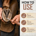 Equine Care Farrier Loop Hoof Knife, J2 Stainless Steel, Wood Handle
