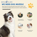 Dog Muzzle, Basket Muzzle for Small Medium Large Dogs, Lightweight Breathable Cage Mouth Cover Prevents Biting & Chewing