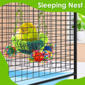KATUMO Bird Nest, Conure Breeding Bed Parrotlet Snuggle Nest Lovebird Bed Bird Swing Bed for Small Birds, Size Small