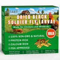 MTART 10LB Dried Black Soldier Fly Larvae Treat for Chicken, 100% Natural Non-GMO More Calcium Than Dried Mealworms High Protein Chicken Feed for Birds, Ducks, Layer Hens
