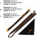 Official Yellowstone Dog Collar, Bandana & Leash Set, for Small Dogs Gift