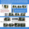 Magnetic Aquarium lid Fish Tank Hood top Cover Anti-Jumping net Cover mesh to Protect Fishs Jumping Out of Fishes Tank H