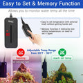 hygger Small Submersible Aquarium Heater 25W Mini Betta Fish Tank Heater with LED Display Adjustable Temperature for 2-5