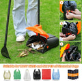 ienjoyed 40" Tall Dog Pooper Scooper with 100 Bags Attachment, Large Capacity Swivel Bin and Rake Metal Pole, Long Handl