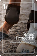 HORZE Chicago Rear Fetlock Boots for Horses, Horse Tendon Boots