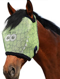 Harrison Howard All Round Mesh Horse Fly Mask UV Protective with Fleece Padded Edging and Fun Prints Forelock Opening De