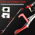 Snake Tong Reptile Grabber, 66 Inch Snake Clamping Tool for Safe Snake Handling and Rattlesnake CaptureMade of Stainless