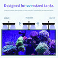 Aquarium Light- 140W Reef Light Wide Coverage Sunrise Sunset Moonlight Saltwater Lights for Coral with Master Slave Grou
