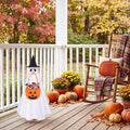 23 Inch Halloween Ghost Porch Goose Outfit for Cement Goose Lawn Decor