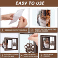 SHOW-YA Cat Memorial Gifts for Loss of Cat - Pet Memorial Gifts Cat,Loss of Cat Sympathy Gift, Cat Passing Away, Pet Remembrance Gift Cat,Rotating Wooden Cat Picture Frame 4x6 Photo