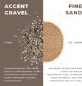 Ultum Nature Systems Controsand Santa Fe Aquarium Gravel (3L) - Small Pebbles for Fish Tank - Planted Aquarium Rocks - F