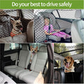 Car Dog Barrier Net, Hook Up Elastic Envelope Luggage Net (47.24" x 33.85") Dual Layer Safety Net for Pet Dog Vehicle Un