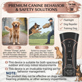 Ultrasonic Dog Bark Deterrent Device for Dogs | Pet Gentle Trainer Ultrasonic for Dogs that Helps Stop Dog Barking with 