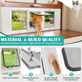 27"-32" Aluminum Cat Door for Winow No-Drill Rental-Friendly