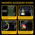 VISCOO 39 Pack Jumping Spider Enclosure,Spider Terrarium with Magnetic Door