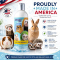 Critter Shampoo for Small Pets -Small Animal Fragrance & Detergent Free Shampoo - Sensitive Skin Shampoo for Ferrets, Guinea Pigs, Rabbits, Hedgehogs, Hamsters & Sugar Gliders (8 oz Fragrance Free)