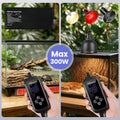 PID Dimming Thermostat for Reptiles with 1-24H Timer Setting Temperature Controller with Memory Function for Heat Lamps,