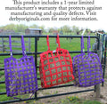 Derby Originals Superior Slow Feeder Horse Hay Bag with Super Tough Bottom and 1 Year Warranty
