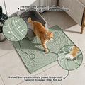 OHMO Large Cat Litter Mat 31.5x23.6" High Raised Edge Silicone