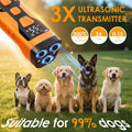 Anti Barking Device for Dogs, 3X Ultrasonic Dog Bark Deterrent Devices, 4 Frequencies 5 Training Modes 65ft Safer Altern