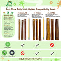 Low-Odor Bully Sticks for Dogs, 6" 100% Beef Refill Pack, Thick 10 Ct