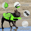 Petglad Dog Life Jacket, Cute Wings Adjustable Dog Life Vest with Chin Float and Handle for Swimming Boating Reflective 